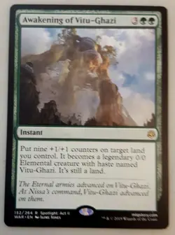 1x Awakening of Vitu-Ghazi War of the Spark MTG Magic The Gathering NM - Image 1
