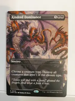Kindred Dominance (Borderless) #640 (NM) Commander Masters CMM Magic MTG - Image 1
