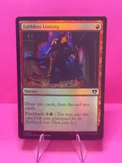 Faithless Looting – CMM – FOIL – 220 – MTG - Image 1