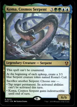 1x Koma, Cosmos Serpent - Commander: Murders at Karlov Manor - NM - MTG - Image 1