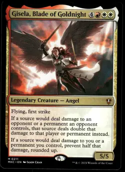 1x Gisela, Blade of Goldnight - Commander: Murders at Karlov Manor - NM - MTG - Image 1