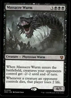 1x Massacre Wurm - Commander: Murders at Karlov Manor - NM - MTG - Image 1
