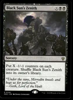 1x Black Sun's Zenith - Commander: Murders at Karlov Manor - NM - MTG - Image 1