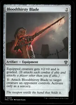1x Bloodthirsty Blade - Commander: Murders at Karlov Manor - NM - MTG - Image 1