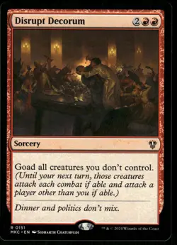 1x Disrupt Decorum - Commander: Murders at Karlov Manor - NM - MTG - Image 1