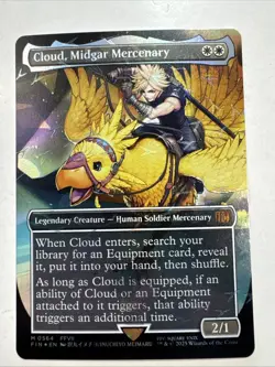 Cloud, Midgar Mercenary (Borderless) (Chocobo Track Foil) Final Fantasy Foil - Image 1