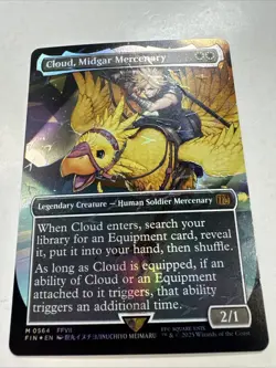 Cloud, Midgar Mercenary (Borderless) (Chocobo Track Foil) Final Fantasy Foil - Image 2
