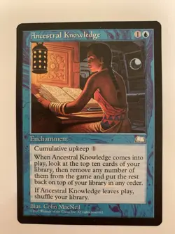 MTG NM Ancestral Knowledge Weatherlight - Image 1