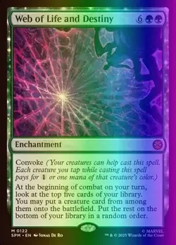 Web of Life and Destiny (Foil) # 122 MTG: Marvel's Spider-Man - Image 1