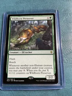 Wildborn Preserver Throne of Eldraine Regular 182 Rare NM MTG - Image 1