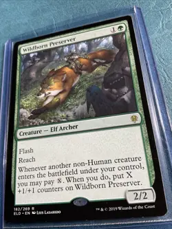 Wildborn Preserver Throne of Eldraine Regular 182 Rare NM MTG - Image 3