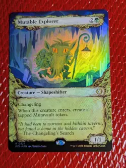 Mutable Explorer - Foil - Showcase Lorwyn Eclipsed MTG - Image 1