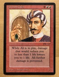 Ali From Cairo x1 (LP-/MP+) Rare Vintage 1993 MTG Reserved List Arabian Nights - Image 1
