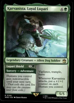 1x Karvanista, Loyal Lupari - Universes Beyond: Doctor Who - NM - MTG - Image 1