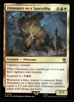 1x Dinosaurs on a Spaceship - Universes Beyond: Doctor Who - NM - MTG - Image 1