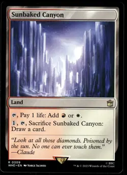 1x Sunbaked Canyon - Universes Beyond: Doctor Who - NM - MTG - Image 1