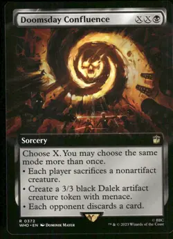1x Doomsday Confluence (Extended Art) - Universes Beyond: Doctor Who NM - MTG - Image 1