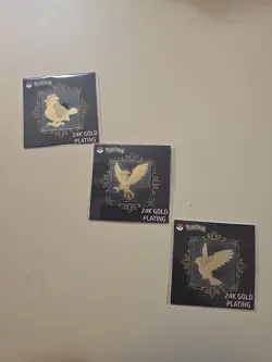 Pidgey, Pidgeotto, Pidgeot Pokemon (2023) Korean Striking 24k Gold Plating - Image 1