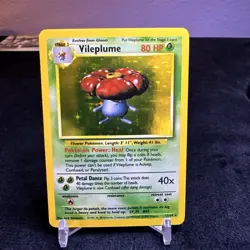 1999 Pokemon - Vileplume Halo Jungle #15/64 1st Edition -- Never played with - Image 1