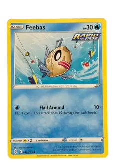 New: 2021 Pokemon TCG Feebas Evolving Skies 037 Regular Common - Image 1