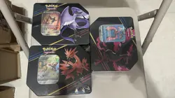 Pokemon TCG - Crown Zenith Galarian Birds Tins Articuno Zapdos Moltres, Set of 3 - Image 1