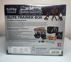 Pokemon Sun and Moon Burning Shadows Elite Trainer Box ETB New and Sealed - Image 2