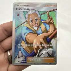 Fisherman Shiny Holo Rare Hidden Fates: Shiny Vault SV83/SV94 NM Pokemon TCG - Image 1