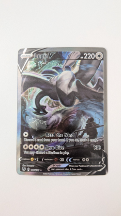 Lugia V 186/195 Alternate Full Art Pokemon TCG SWSH12 Silver Tempest Mint/Near M - Image 1