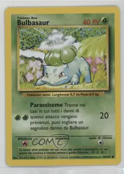 Bulbasaur Italian Pokemon Base Set #44 1999 - Image 1