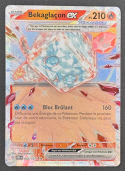 CARTE POKEMON BEKAGLACON EX 042/197 🇫🇷 FR 🇫🇷 FLAMMES OBSIDIENNES EV3 - Image 1