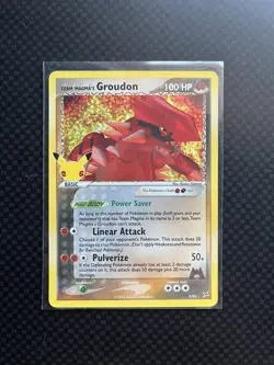 Pokemon TCG Team Magma's Groudon 9/95 Celebrations: Classic Collection NM - Image 1