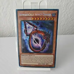 Yugioh Schwarzschild Infinity Dragon MZIM-EN013 1st Edition Effect Holo - Image 1