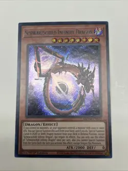 Yugioh! Schwarzschild Infinity Dragon - MZTM-EN013 - Secret Rare - 1st Edition N - Image 1
