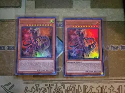 YUGIOH TCG 2X ULTIMATE CONDUCTOR TYRANNO SR04-EN001 ULTRA UNLIMITED EDITION NM - Image 1