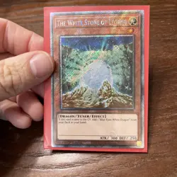 The White Stone of Legend Platinum Secret Rare 1st Edition RA03-EN208 - Image 1