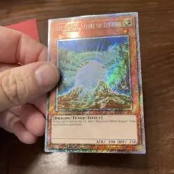 The White Stone of Legend Platinum Secret Rare 1st Edition RA03-EN208 - Image 2