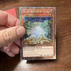 The White Stone of Legend Platinum Secret Rare 1st Edition RA03-EN208 - Image 3
