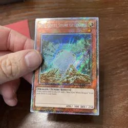 The White Stone of Legend Platinum Secret Rare 1st Edition RA03-EN208 - Image 5