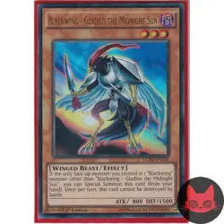 Yugioh Blackwing - Gladius the Midnight Sun LC5D-EN131 Ultra Rare 1st Edition NM - Image 1