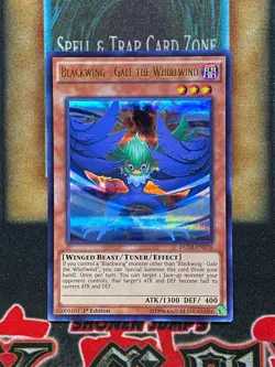 Yugioh Blackwing - Gale The Whirlwind DUSA-EN078 Ultra Rare 1st Edition LP - Image 1