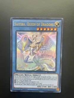 Yugioh Saffira, Queen Of Dragons MP15-EN095 Ultra Rare 1st Edition LP/MP - Image 1