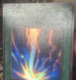 Yugioh: Raigeki - LOB-053 - Super Rare - 1st Edition - MP American English Print - Image 3