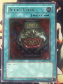 Yugioh: Pot Of Greed - DPKB-EN029 - Ultimate Rare - 1st Edition - HP - Image 1