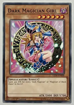 Dark Magician Girl LED6-EN000 (NM) Common 1st Edition Yu-Gi-Oh! Card TCG - Image 1