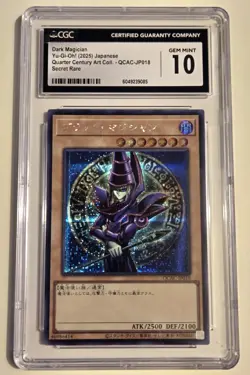 2025 YU-GI-OH! Dark Magician QCAC-JP018 JPN Secret Rare CGC PRISTINE 10 - Image 1