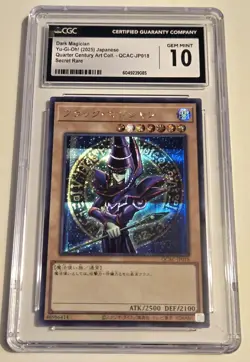 2025 YU-GI-OH! Dark Magician QCAC-JP018 JPN Secret Rare CGC PRISTINE 10 - Image 4