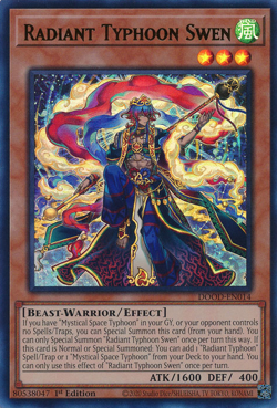 YUGIOH RADIANT TYPHOON SWEN ULTRA DOOD-EN014 NEAR MINT - Image 1