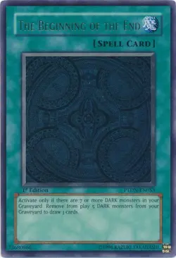1x (EX) The Beginning of the End - PTDN-EN053 - Ultra Rare - 1st Edition YuGiOh - Image 1