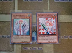 YUGIOH COUNSELOR LILY TDGS SUPER UNLIMITED + INJECTION FAIRY LILY BP02 RARE 1ST - Image 1