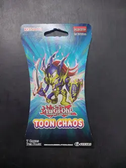 Yugioh - Toon Chaos 1st Edition Sleeved Blister Booster Pack - Image 1